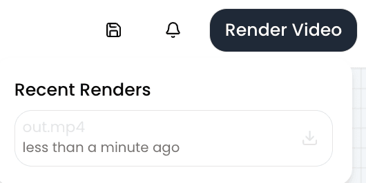 Hit render and download your video